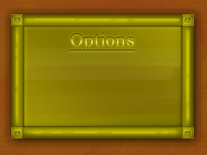options menu